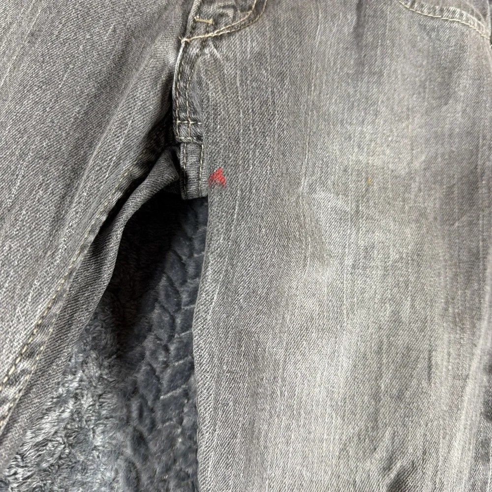 Levis 511‎ Jeans Mens 27x27 Grey Slim Fit Stretch Denim Mid Rise Distressed